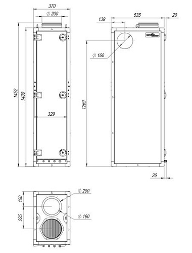 Приточная установка VentMachine ПВУ-500 EC GTC Приточная установка VentMachine ПВУ-500 EC GTC