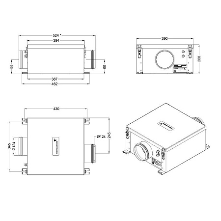 Вытяжная установка VentMachine Orange EV400