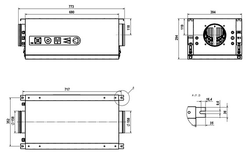 Приточная установка VentMachine Colibri 500 GTC G Приточная установка VentMachine Colibri 500 GTC G