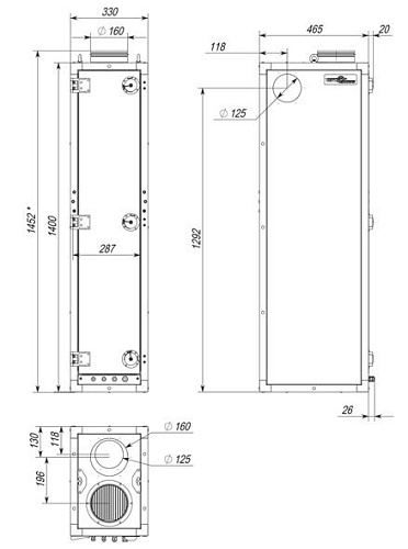 Приточная установка VentMachine ПВУ-350 EC GTC Приточная установка VentMachine ПВУ-350 EC GTC